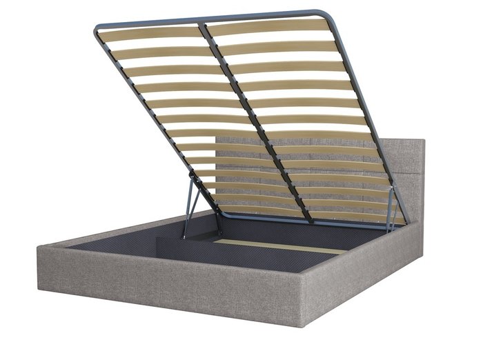 Кровать Belart 160х200 серого цвета с подъемным механизмом - купить Кровати для спальни по цене 25855.0
