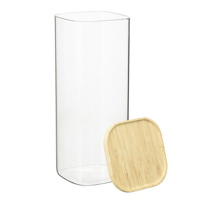Банка для хранения Glass Bamboo 1,9 л - лучшие Емкости для хранения в INMYROOM