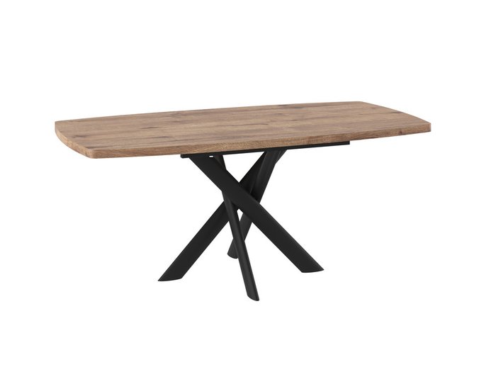 Раздвижной обеденный стол Эдж черно-бежевого цвета - купить Обеденные столы по цене 26990.0
