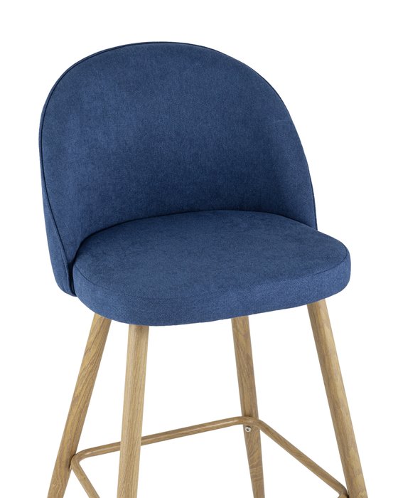 Стул барный Лион темно-синего цвета - лучшие Барные стулья в INMYROOM
