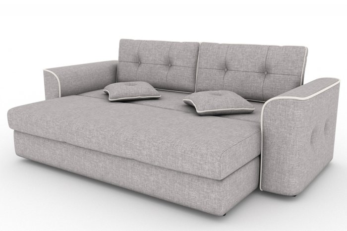 Прямой диван-кровать Narvik серого цвета - купить Прямые диваны по цене 16000.0