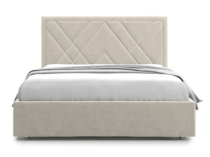 Кровать Premium Milana 2 160х200 бежевого цвета с подъемным механизмом - купить Кровати для спальни по цене 73400.0