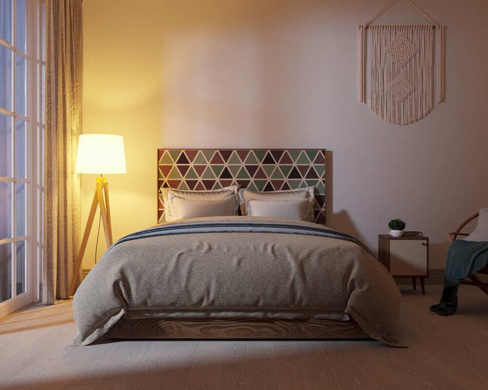 Кровать Berber 160х200 принт 26 - лучшие Кровати для спальни в INMYROOM