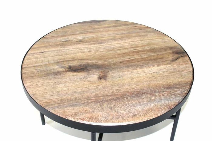 Кофейный столик черно-коричневого цвета - купить Кофейные столики по цене 7625.0