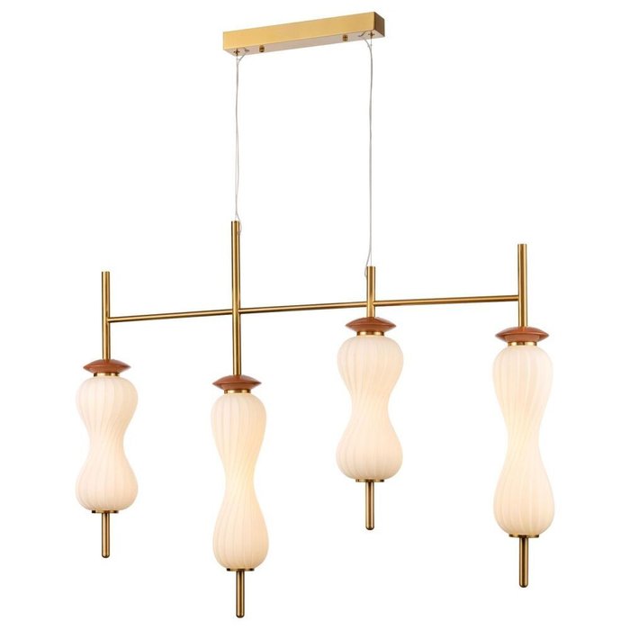 Подвесной светильник 285-503-04 (стекло, цвет белый)