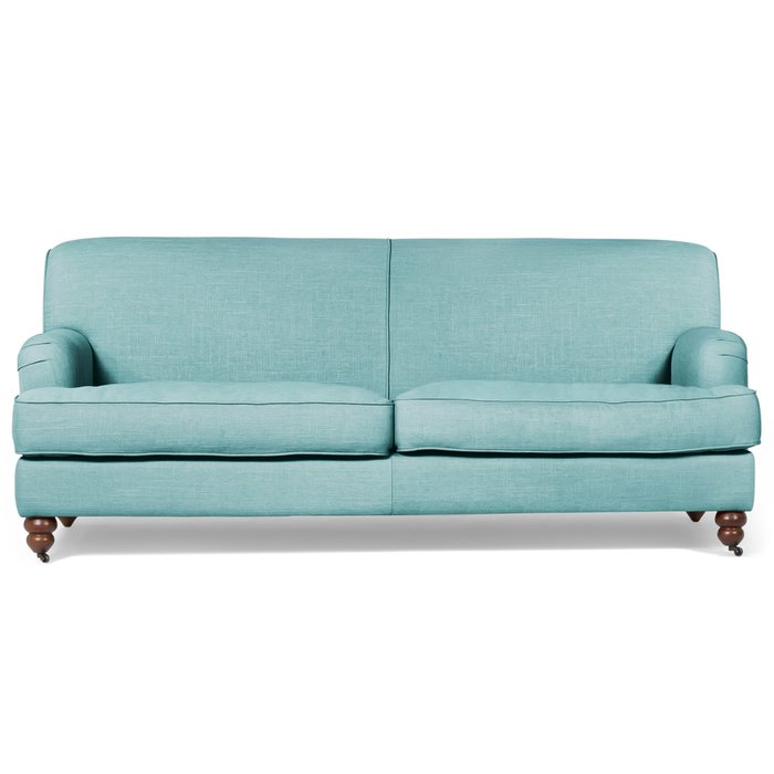 Раскладной диван Orson трехместный голубого цвета
