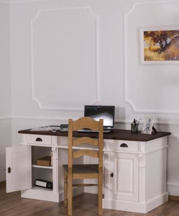 Стол письменный Брюгге с двумя тумбами - лучшие Письменные столы в INMYROOM