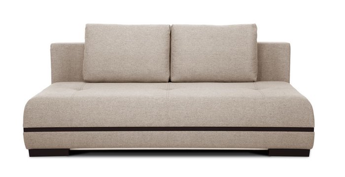 Прямой диван-кровать Марио коричневого цвета