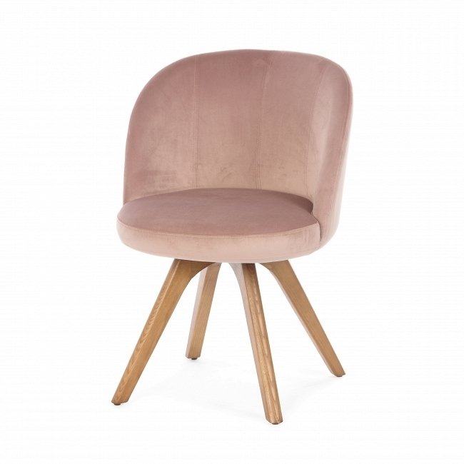 Кресло Carla розового цвета
