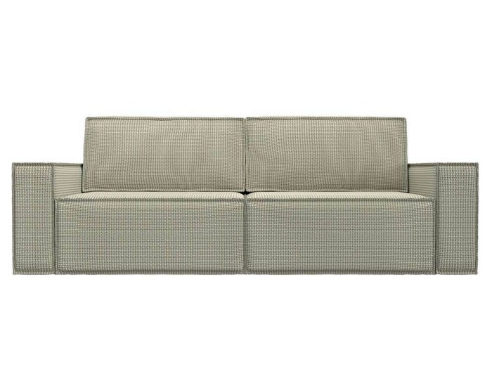 Прямой диван-кровать Куба серо-бежевого цвета - купить Прямые диваны по цене 57999.0