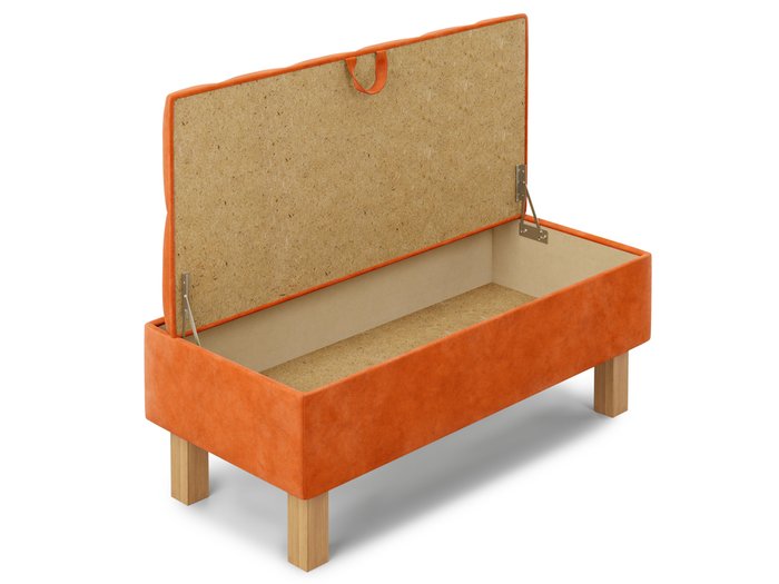 Банкетка Agat оранжевого цвета с ящиком для хранения  - лучшие Банкетки в INMYROOM