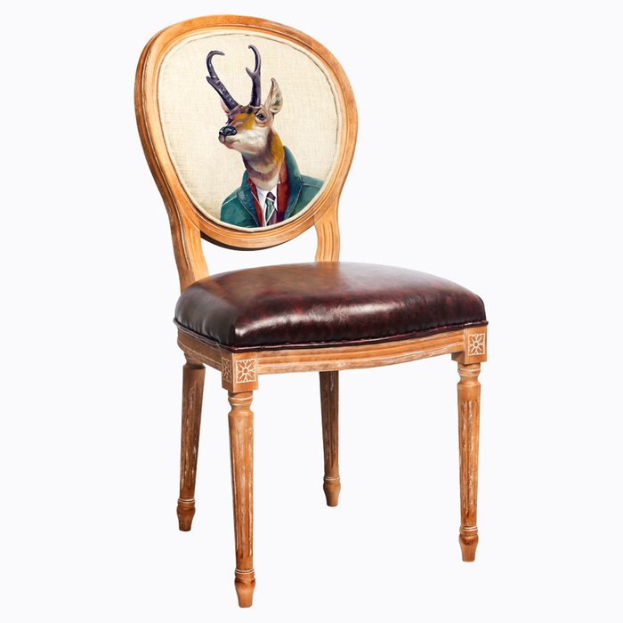 Стул Мистер Бодо с сиденьем и спинкой из экокожи - купить Обеденные стулья по цене 29000.0