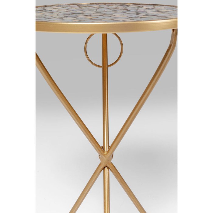 Столик приставной Pebbles золотого цвета - лучшие Кофейные столики в INMYROOM