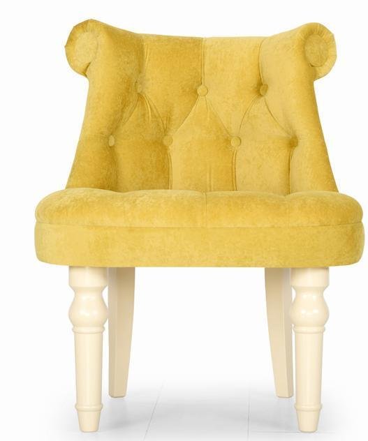 Кресло Барокко дизайн 3 желтого цвета - купить Интерьерные кресла по цене 15300.0