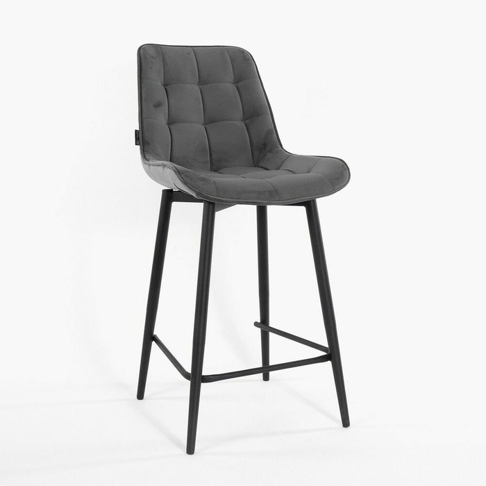 Барный стул Толедо темно-серого цвета