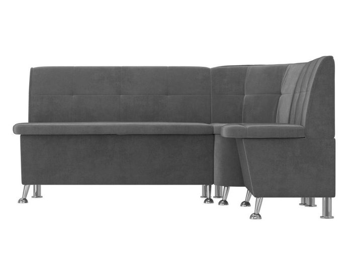 Угловой диван Феникс серого цвета правый угол - купить Угловые диваны по цене 36990.0