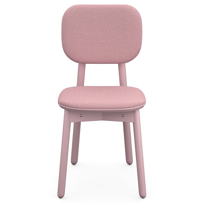 Стул Saga в обивке из рогожки розового цвета - купить Обеденные стулья по цене 28900.0