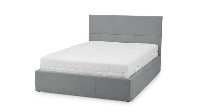 Кровать Порту 140х200 серого цвета - купить Кровати для спальни по цене 45200.0