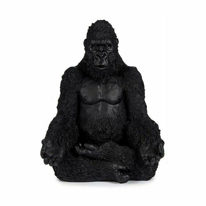Декоративная фигура Горилла Yoga Чёрный 19 x 26,5 x 22 cm (4 штук) - купить Фигуры и статуэтки по цене 10976.0