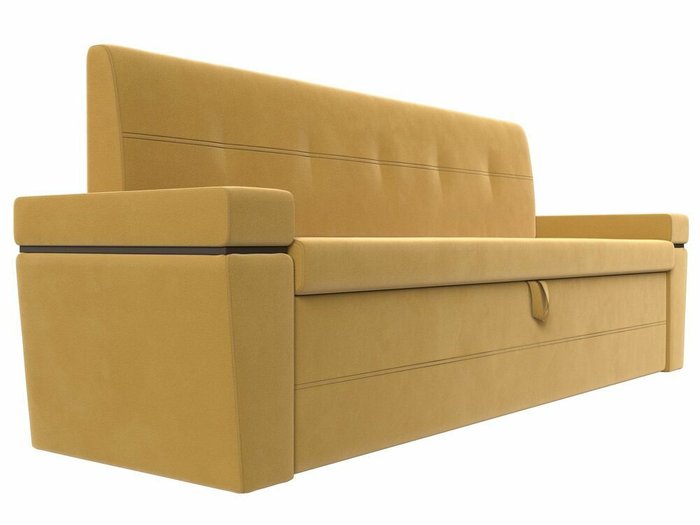 Прямой диван-кровать Деметра желтого цвета - лучшие Прямые диваны в INMYROOM