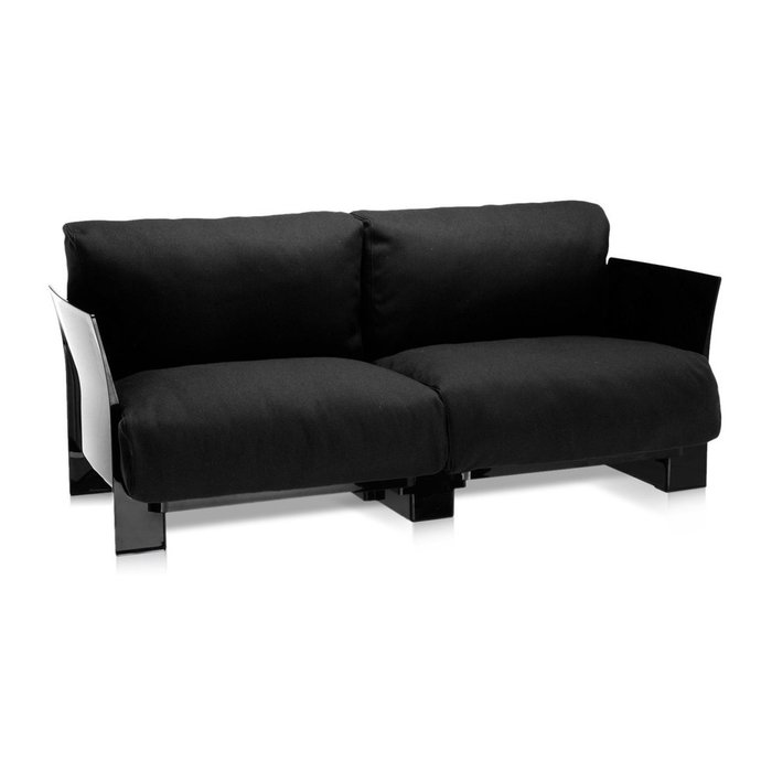 Диван Pop двухместный черного цвета - купить Прямые диваны по цене 261261.0