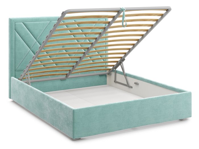 Кровать Premium Milana 2 180х200 бирюзового цвета с подъемным механизмом - купить Кровати для спальни по цене 77200.0
