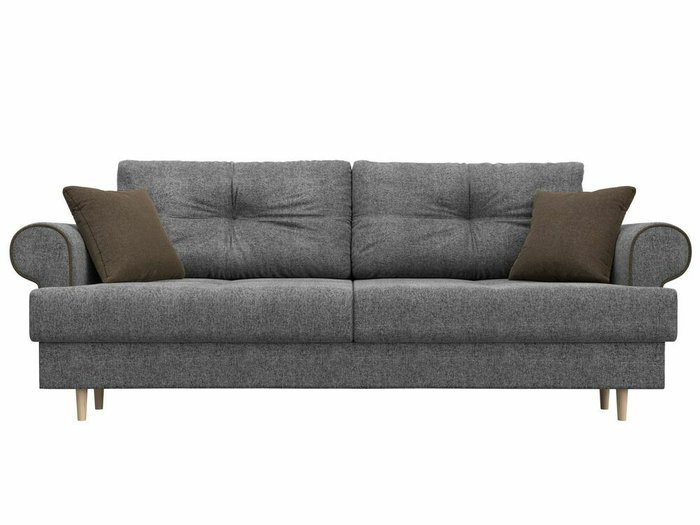 Прямой диван-кровать Сплин серого цвета - купить Прямые диваны по цене 45999.0