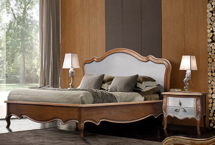 Кровать без основания Трио 160х200 коричневого цвета - лучшие Кровати для спальни в INMYROOM