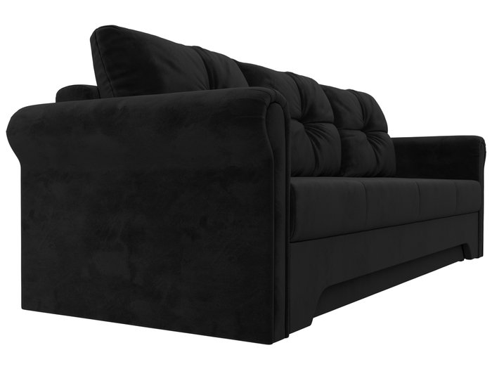 Прямой диван-кровать Европа черного цвета - лучшие Прямые диваны в INMYROOM