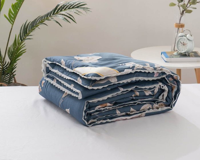 Одеяло Долли 200х220 синего цвета - купить Одеяла по цене 8904.0