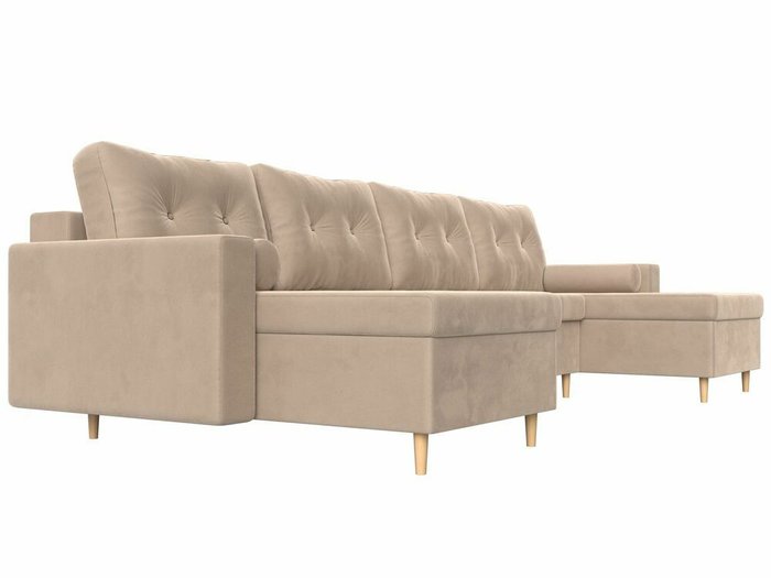 Угловой диван-кровать Белфаст бежевого цвета (тик-так)  - лучшие Угловые диваны в INMYROOM