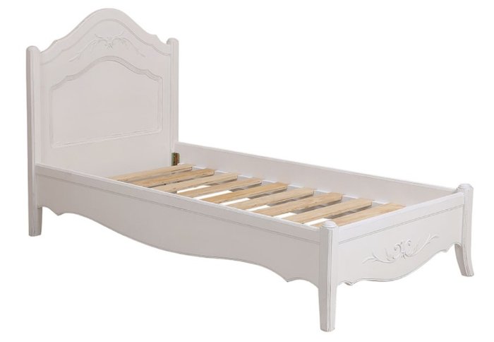 Кровать Авиньон бежевого цвета 90х200  - купить Кровати для спальни по цене 94010.0