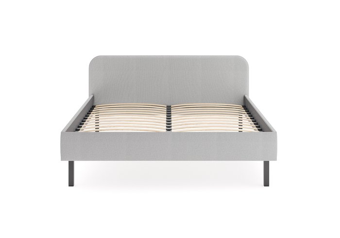 Кровать Hanna 140х200 серого цвета без основания - купить Кровати для спальни по цене 10400.0