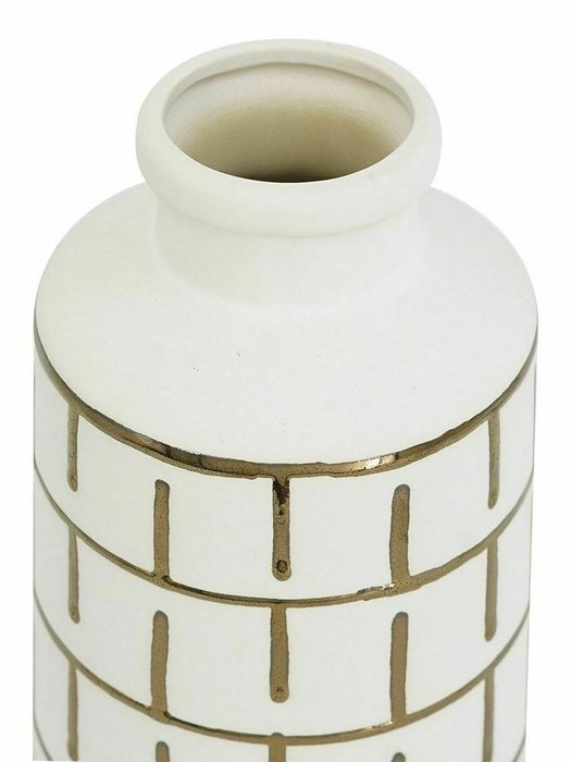 Керамическая ваза белого цвета - лучшие Вазы  в INMYROOM