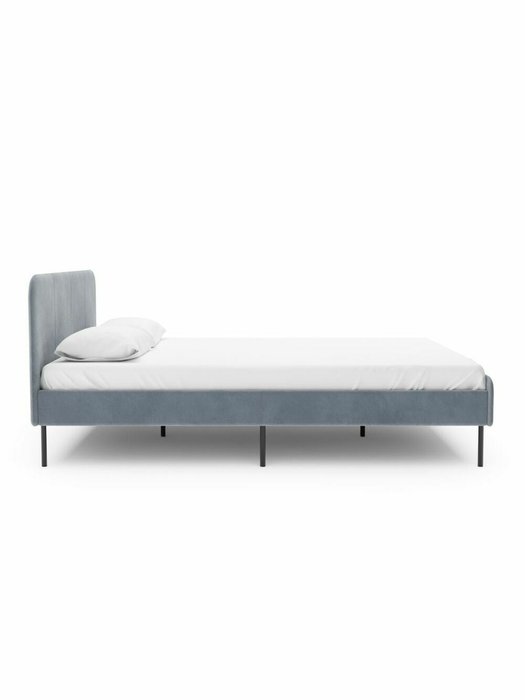 Кровать Элиса 160x200 тёмно-серого цвета без подъемного механизма - лучшие Кровати для спальни в INMYROOM Кровать Элиса 160x200 тёмно-серого цвета без подъемного механизма - лучшие Кровати для спальни в INMYROOM