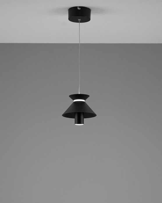 Подвесной светодиодный светильник Ori черного цвета - лучшие Подвесные светильники в INMYROOM