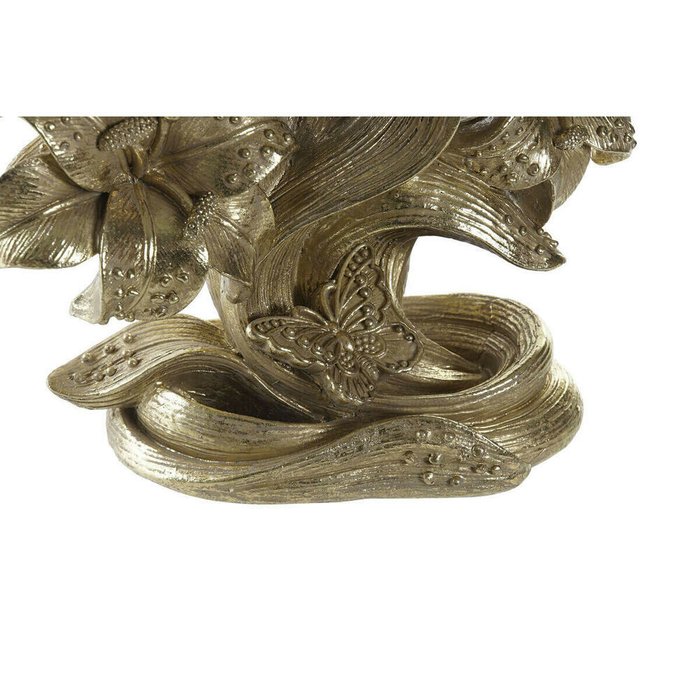Канделябр DKD Home Decor 26 x 12 x 23 cm Цветок Позолоченный Смола - купить Подсвечники по цене 4538.0