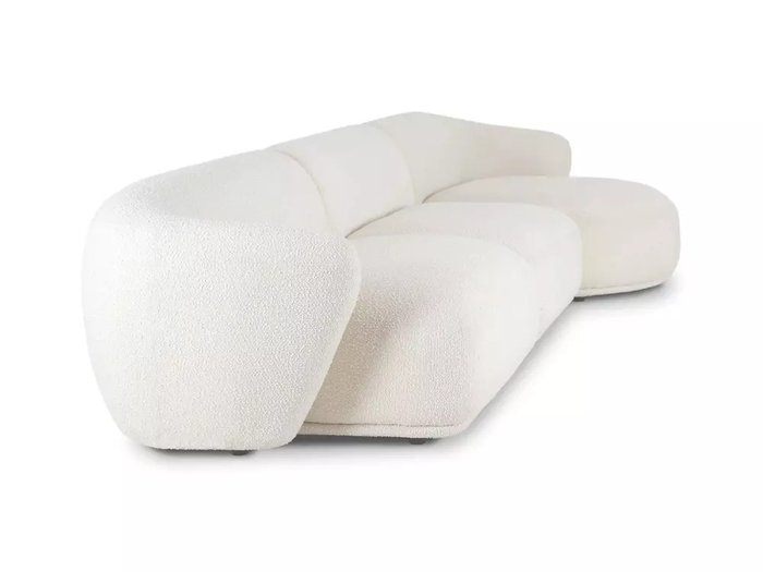 Модульный диван Fabro белого цвета правый - купить Прямые диваны по цене 311400.0