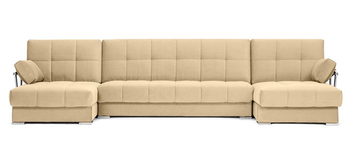 П-образный угловой диван-кровать Дудинка Galaxy  бежевого цвета - купить Угловые диваны по цене 69990.0