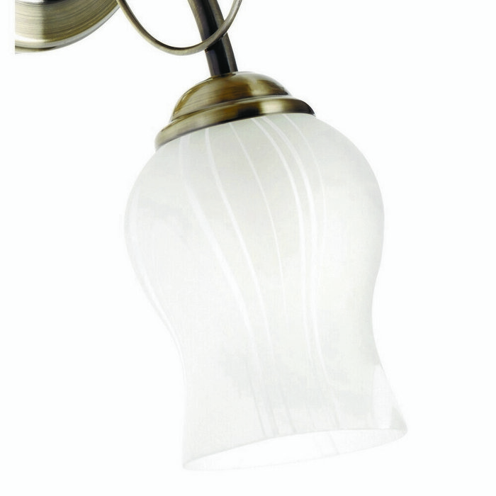 Бра Флора с белыми плафонами  - лучшие Бра и настенные светильники в INMYROOM