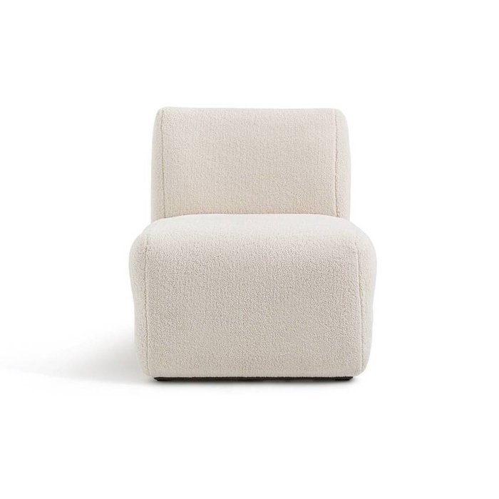 Кресло из ткани буклет Olena светло-бежевого цвета - купить Интерьерные кресла по цене 52195.0