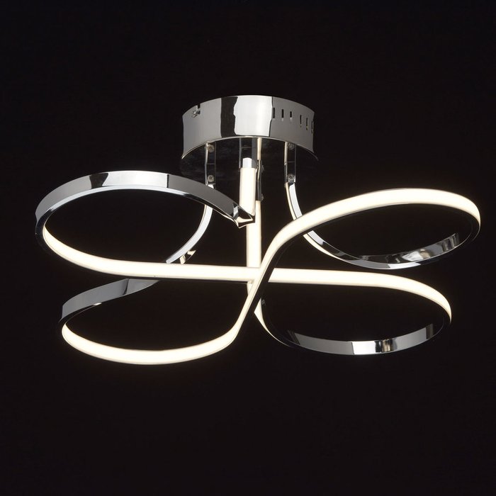 Потолочный светодиодный светильник Аурих с хромовым основанием - купить Потолочные светильники по цене 7410.0