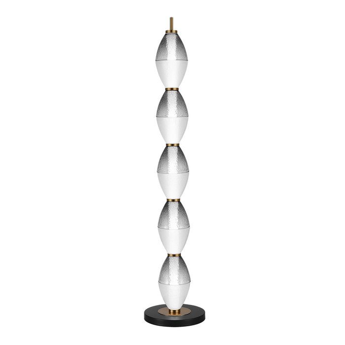 Светильник напольный ST-Luce Черный/Белый, Дымчатый LED 1*35W 3000K ICE