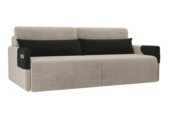 Прямой диван-кровать Армада бежевого цвета