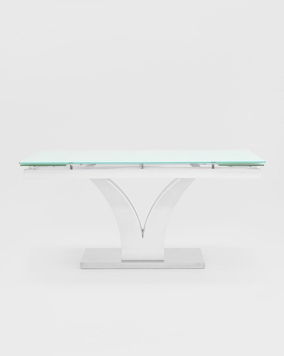 Раскладной обеденный стол Верона белого цвета - лучшие Обеденные столы в INMYROOM