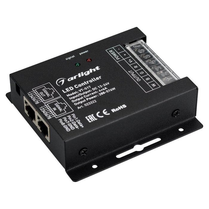 Контроллер Arlight VT-S17-4x6A 023322 - лучшие Контроллеры для светодиодной подсветки в INMYROOM