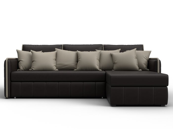 Угловой диван-кровать Лига-078 темно-коричневого цвета правый (экокожа) - купить Угловые диваны по цене 70990 Угловой диван-кровать Лига-078 темно-коричневого цвета правый (экокожа) - купить Угловые диваны по цене 70990