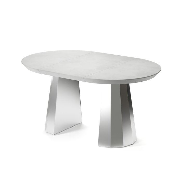 Обеденный стол раздвижной Фаварис на серебряном основании - купить Обеденные столы по цене 164790.0
