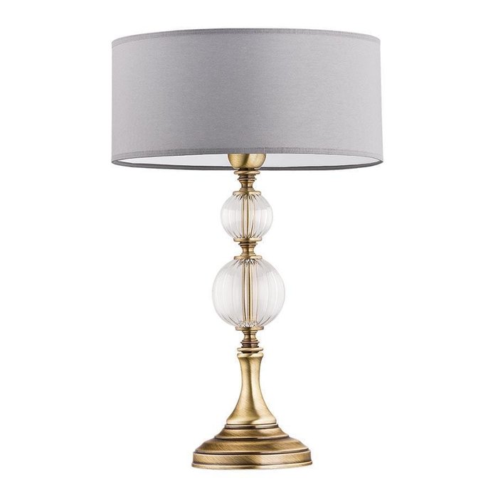 Настольная лампа Zaffiro с серым абажуром - купить Настольные лампы по цене 47338.0