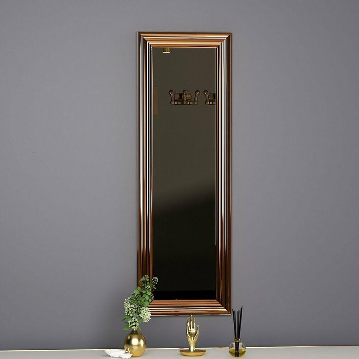 Настенное зеркало Decor 30х90 бронзового цвета - лучшие Настенные зеркала в INMYROOM